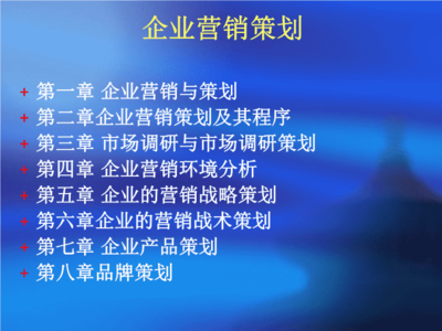 企业营销与策划tia